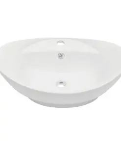 vidaXL Two Piece Bathroom Furniture Set Ceramic Oak