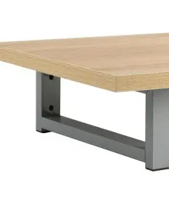 vidaXL Two Piece Bathroom Furniture Set Ceramic Oak