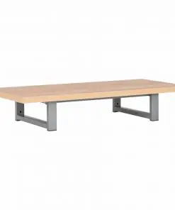 vidaXL Two Piece Bathroom Furniture Set Ceramic Oak