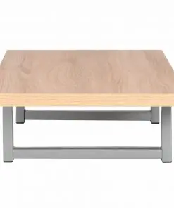 vidaXL Two Piece Bathroom Furniture Set Ceramic Oak