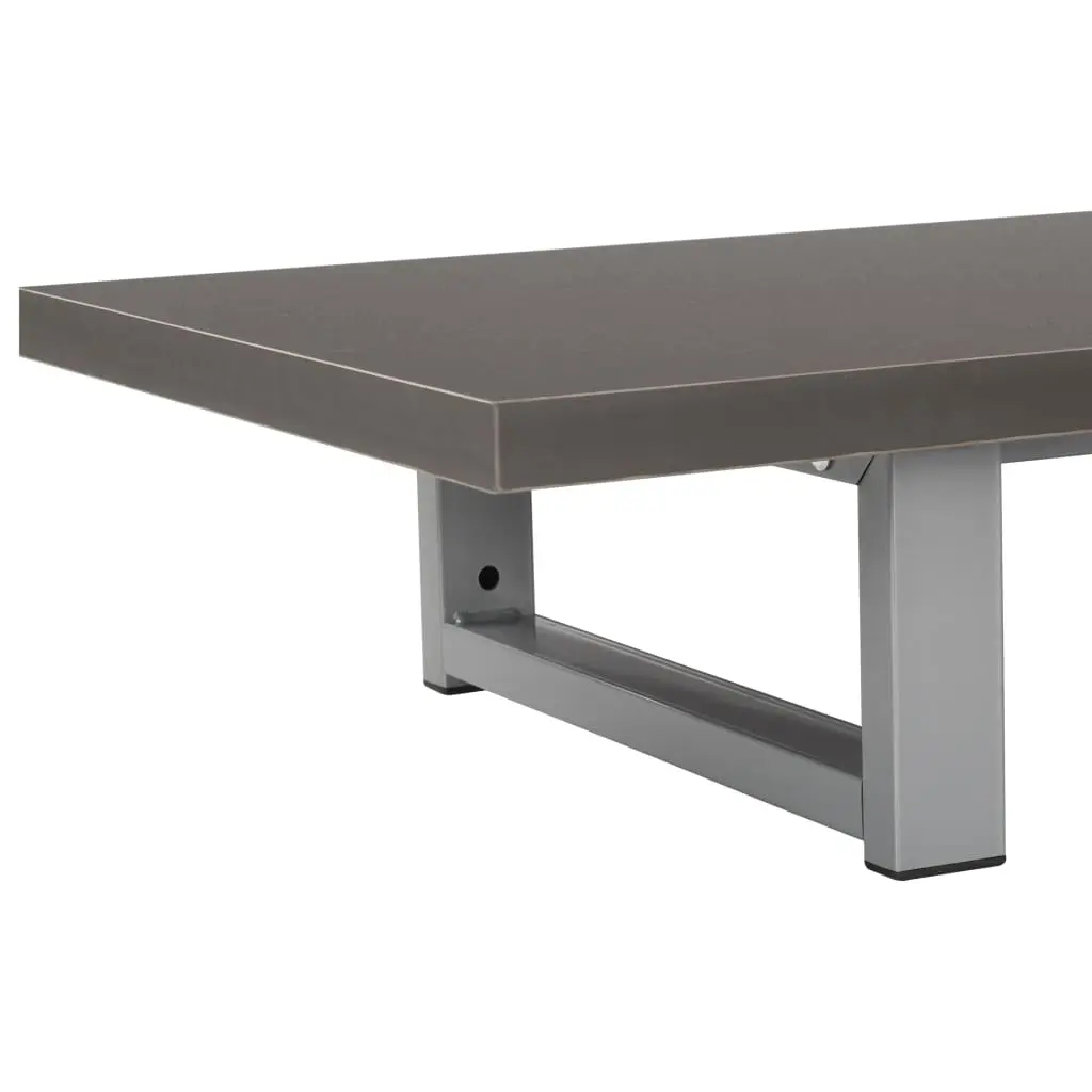 vidaXL Two Piece Bathroom Furniture Set Ceramic Grey