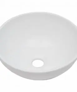 vidaXL Two Piece Bathroom Furniture Set Ceramic Black