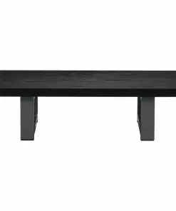 vidaXL Two Piece Bathroom Furniture Set Ceramic Black