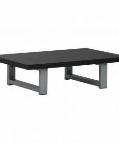 vidaXL Three Piece Bathroom Furniture Set Ceramic Black