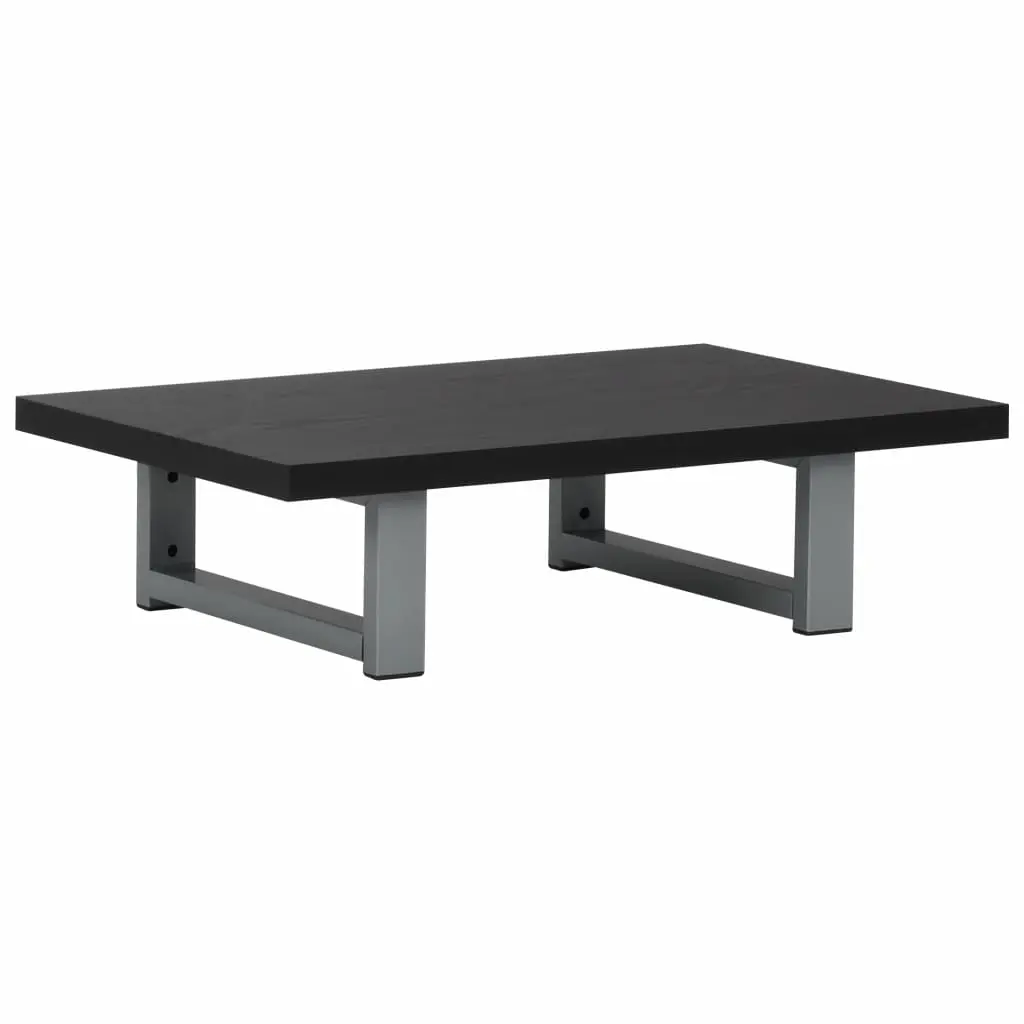 vidaXL Three Piece Bathroom Furniture Set Ceramic Black