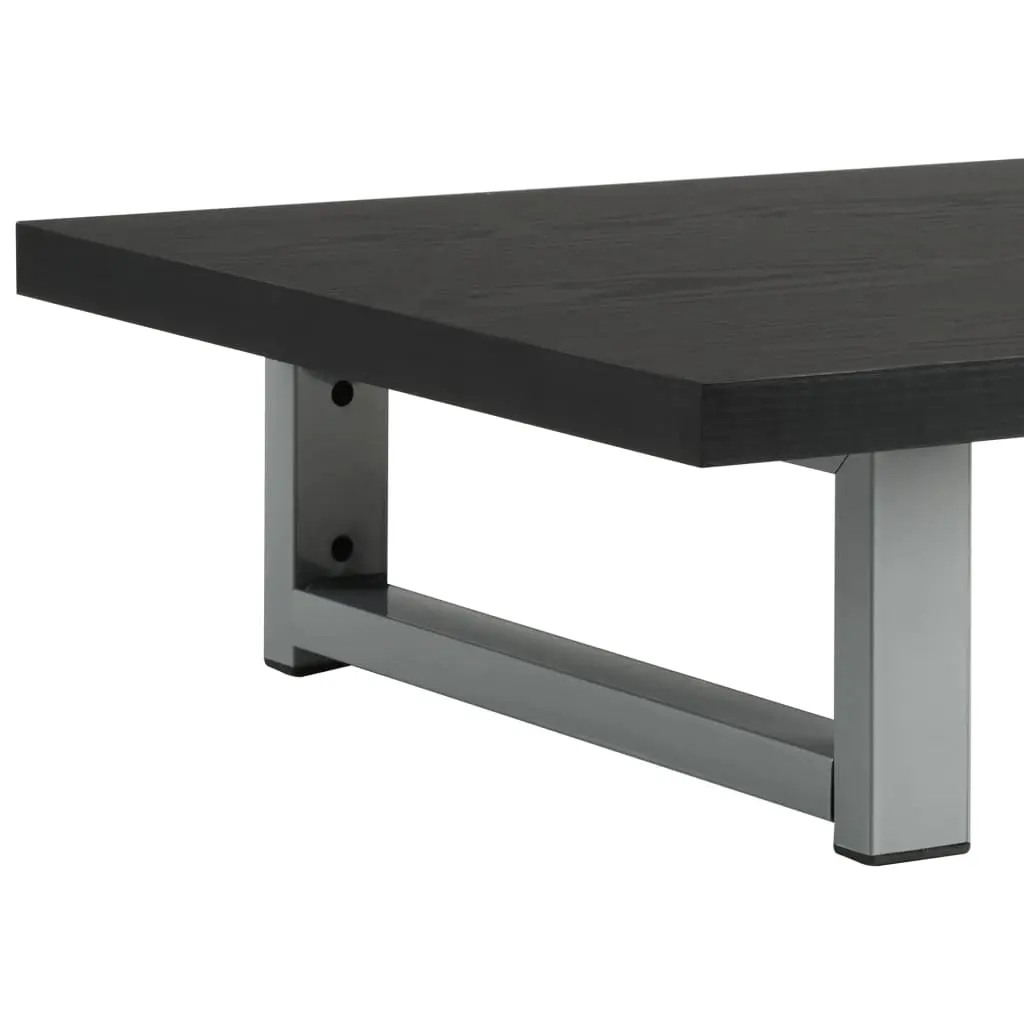 vidaXL Three Piece Bathroom Furniture Set Ceramic Black