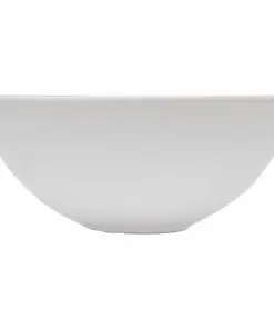 vidaXL Two Piece Bathroom Furniture Set Ceramic White