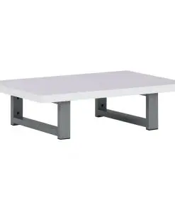 vidaXL Two Piece Bathroom Furniture Set Ceramic White