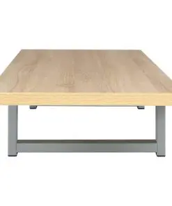 vidaXL Three Piece Bathroom Furniture Set Ceramic Oak