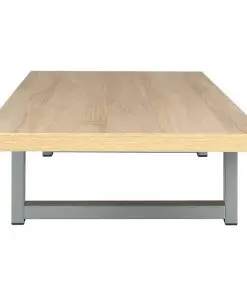 vidaXL Three Piece Bathroom Furniture Set Ceramic Oak