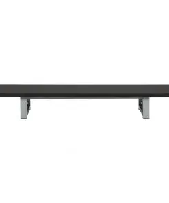 vidaXL Three Piece Bathroom Furniture Set Ceramic Black