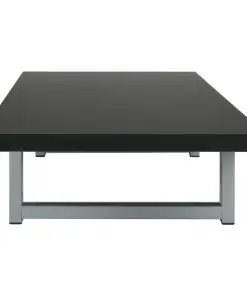 vidaXL Three Piece Bathroom Furniture Set Ceramic Black