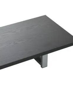 vidaXL Three Piece Bathroom Furniture Set Ceramic Black