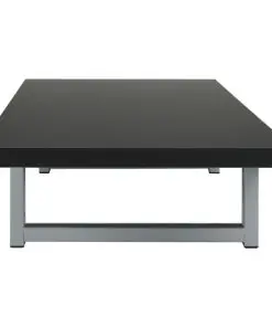 vidaXL Three Piece Bathroom Furniture Set Ceramic Black