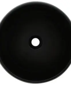 vidaXL Three Piece Bathroom Furniture Set Ceramic White