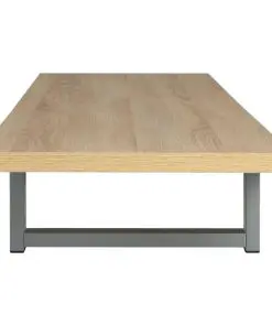 vidaXL Three Piece Bathroom Furniture Set Ceramic Oak