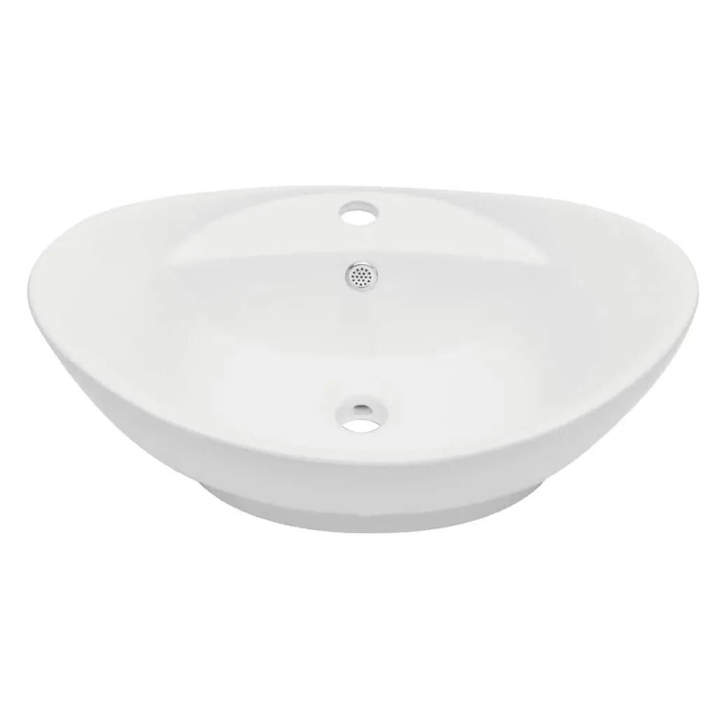 vidaXL Three Piece Bathroom Furniture Set Ceramic Black