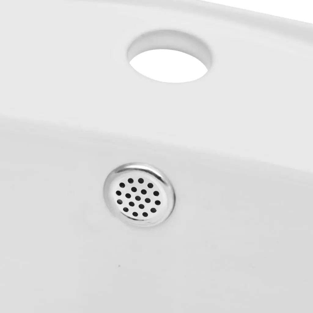 vidaXL Three Piece Bathroom Furniture Set Ceramic Black