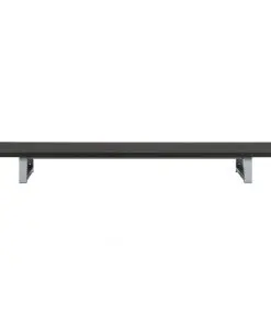 vidaXL Three Piece Bathroom Furniture Set Ceramic Black