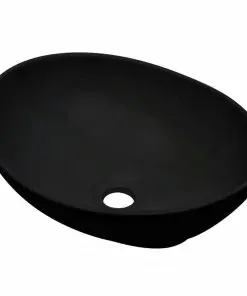 vidaXL Three Piece Bathroom Furniture Set Ceramic White