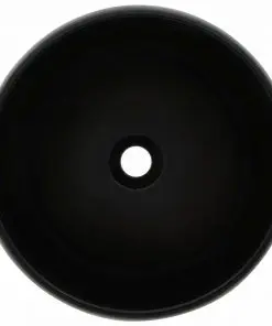 vidaXL Three Piece Bathroom Furniture Set Ceramic White