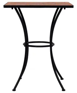 vidaXL 3 Piece Mosaic Bistro Set Ceramic Tile Terracotta