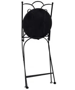 vidaXL 3 Piece Mosaic Bistro Set Ceramic Tile Terracotta and White