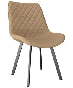 vidaXL Dining Chairs 4 pcs Cream Faux Leather