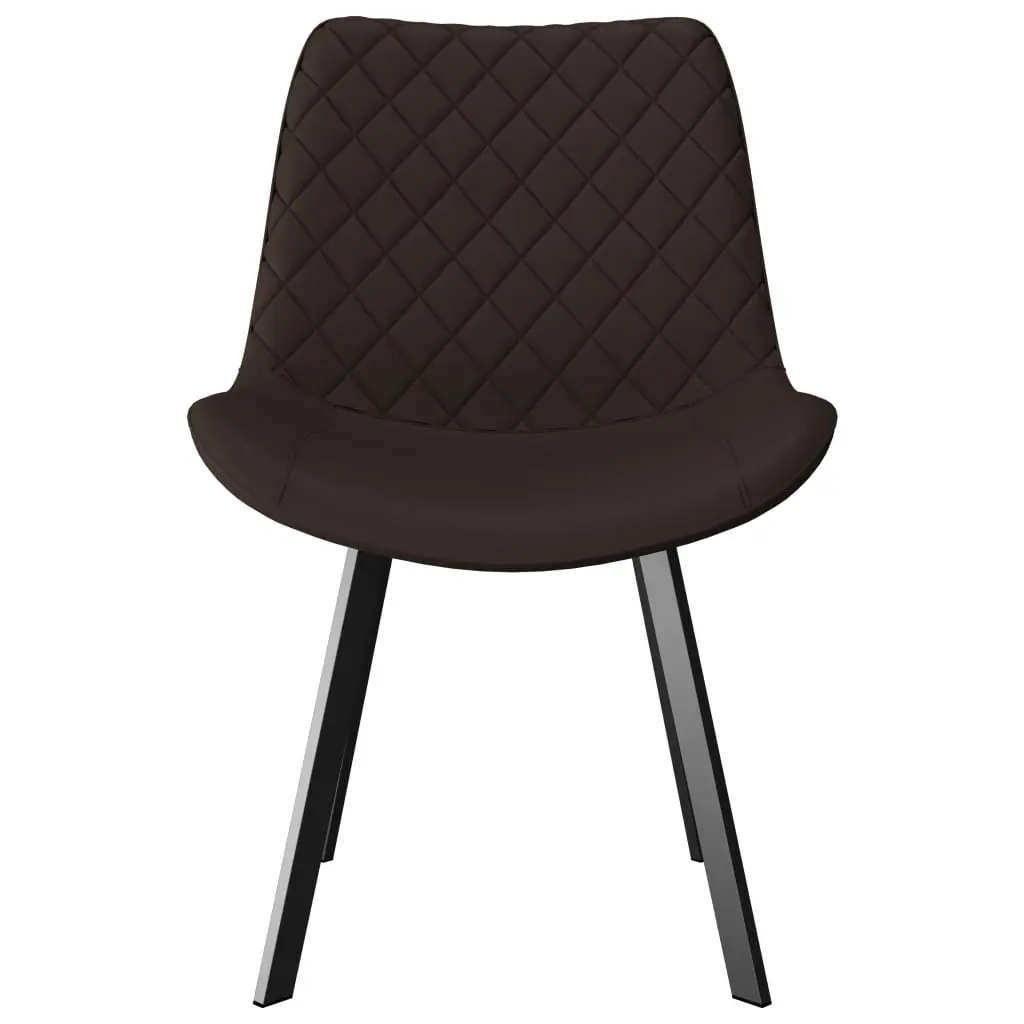 vidaXL Dining Chairs 6 pcs Brown Faux Leather