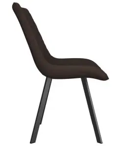 vidaXL Dining Chairs 6 pcs Brown Faux Leather
