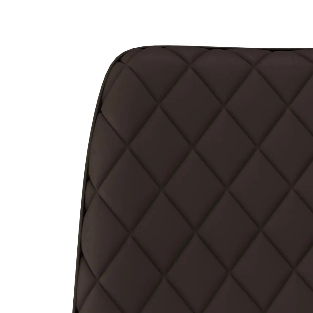 vidaXL Dining Chairs 6 pcs Brown Faux Leather