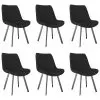 vidaXL Dining Chairs 6 pcs Grey Faux Leather