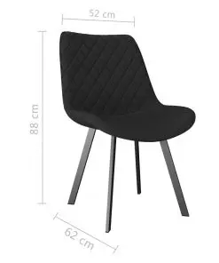 vidaXL Dining Chairs 6 pcs Grey Faux Leather