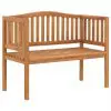 vidaXL Garden Bench 120 cm Solid Teak Wood