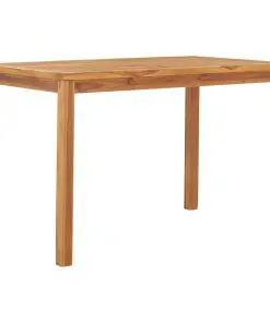 vidaXL Garden Dining Table 120x70x77 cm Solid Teak Wood