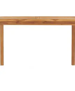 vidaXL Garden Dining Table 120x70x77 cm Solid Teak Wood