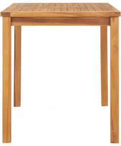 vidaXL Garden Dining Table 120x70x77 cm Solid Teak Wood