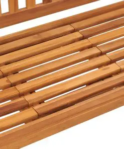 vidaXL 3-Seater Garden Bench with Table 150 cm Solid Teak Wood