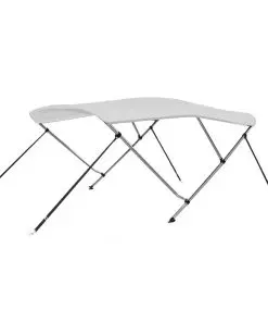 vidaXL 3 Bow Bimini Top White 183x160x140 cm