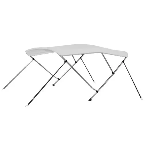 vidaXL 3 Bow Bimini Top White 183x160x140 cm