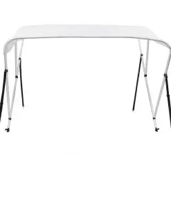 vidaXL 3 Bow Bimini Top White 183x180x140 cm