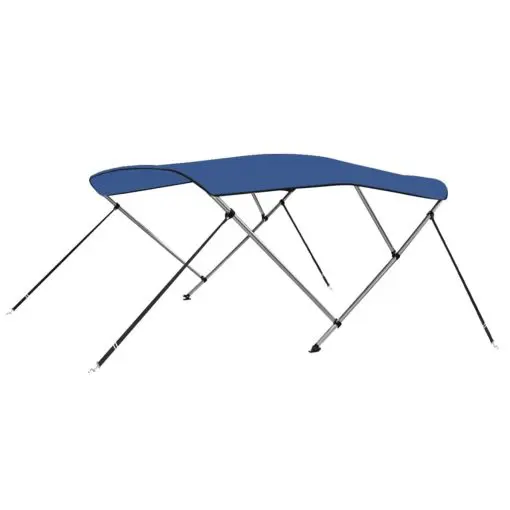 vidaXL 3 Bow Bimini Top Blue 183x160x140 cm