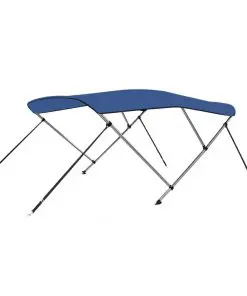 vidaXL 3 Bow Bimini Top Blue 183x180x140 cm