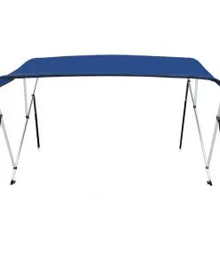 vidaXL 3 Bow Bimini Top Blue 183x180x140 cm