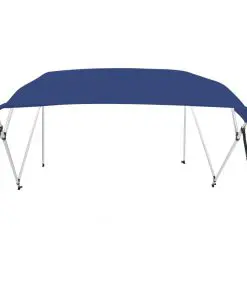 vidaXL 4 Bow Bimini Top Blue 243x196x117 cm