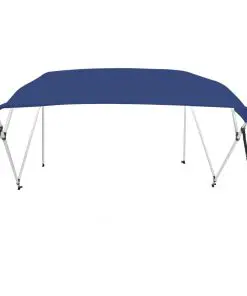 vidaXL 4 Bow Bimini Top Blue 243x210x117 cm