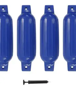 vidaXL Boat Fender 4 pcs Blue 41×11.5 cm PVC