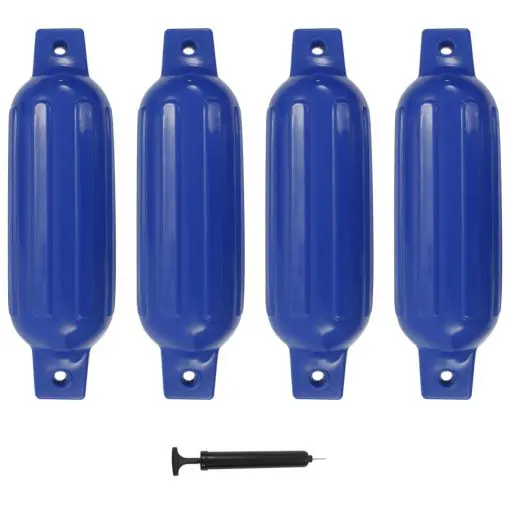 vidaXL Boat Fender 4 pcs Blue 41×11.5 cm PVC