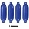 vidaXL Boat Fender 4 pcs Blue 51×14 cm PVC
