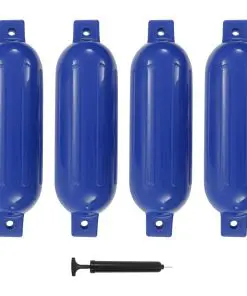 vidaXL Boat Fender 4 pcs Blue 51×14 cm PVC